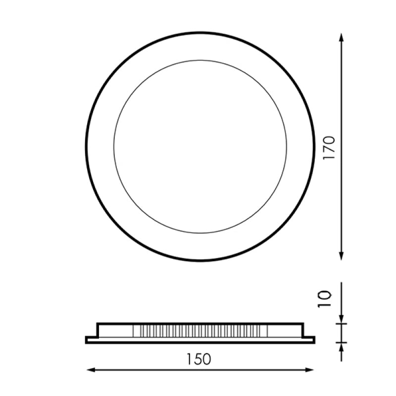 Slim series round LED downlight