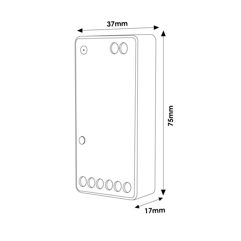 Controlador de Dimmer Led RGB/RGBW/RGB+CCT