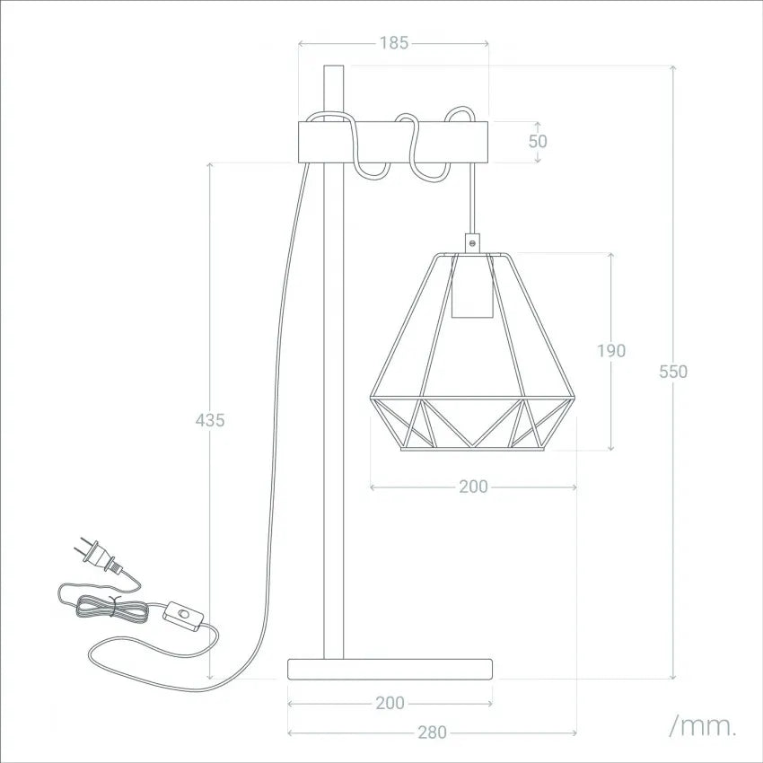 Metal table lamp 