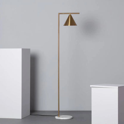 Wood and Glass floor lamp