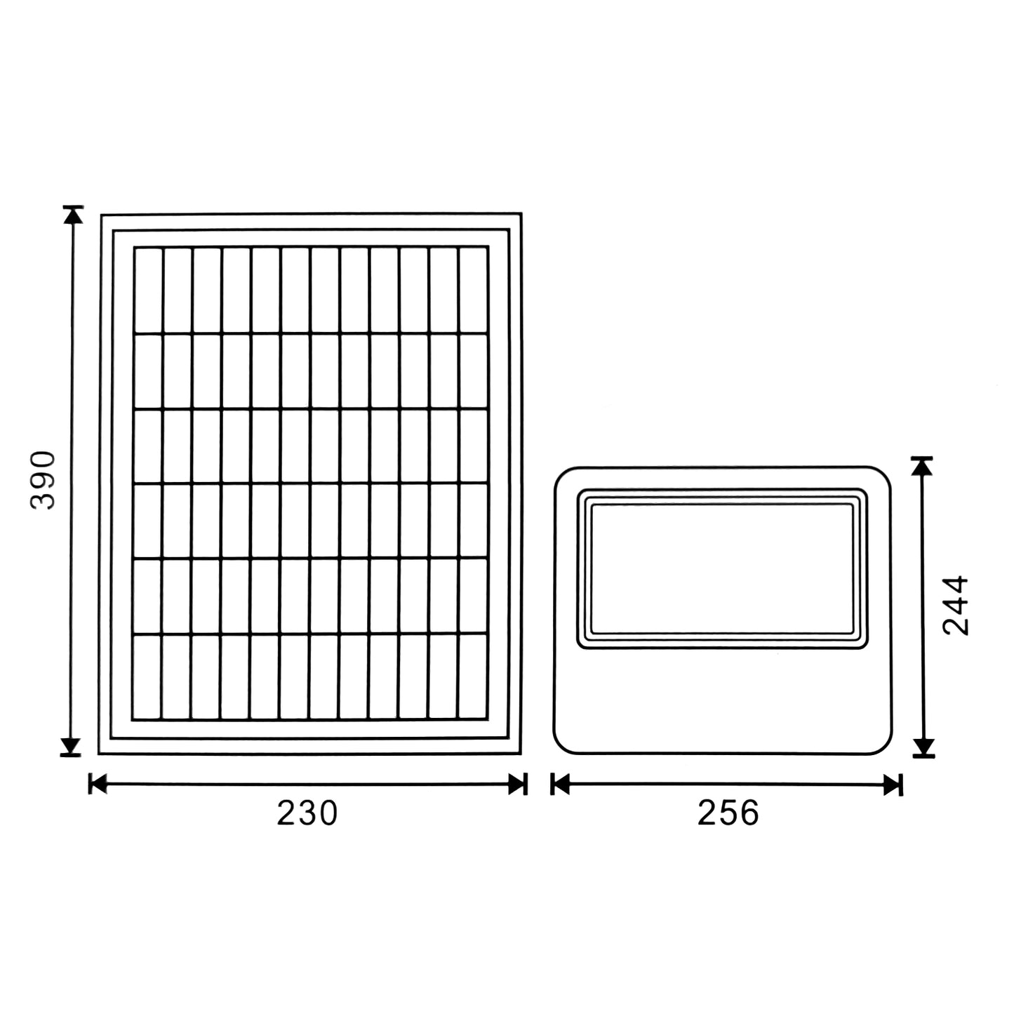 Projetor Led Solar Milan 150W