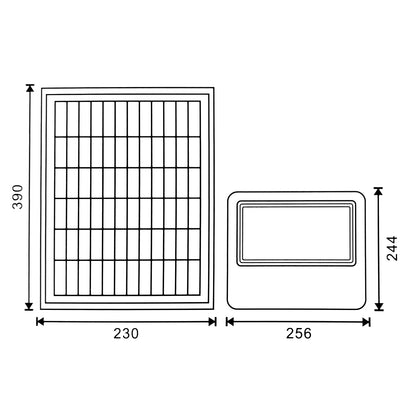 Projetor Led Solar Milan 150W