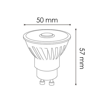 Lâmpada Led Gu10 Cobpro 8W 12º