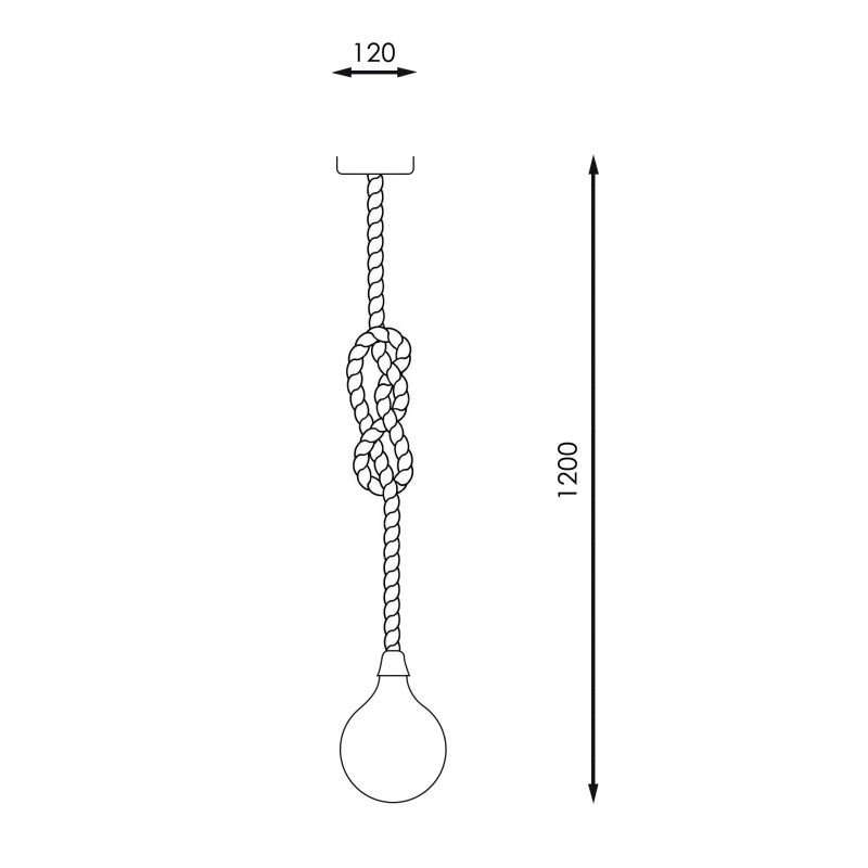 Candeeiro Suspenso Corda RAMPISE