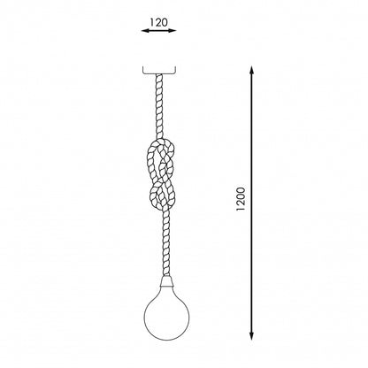 Candeeiro Suspenso Corda RAMPISE