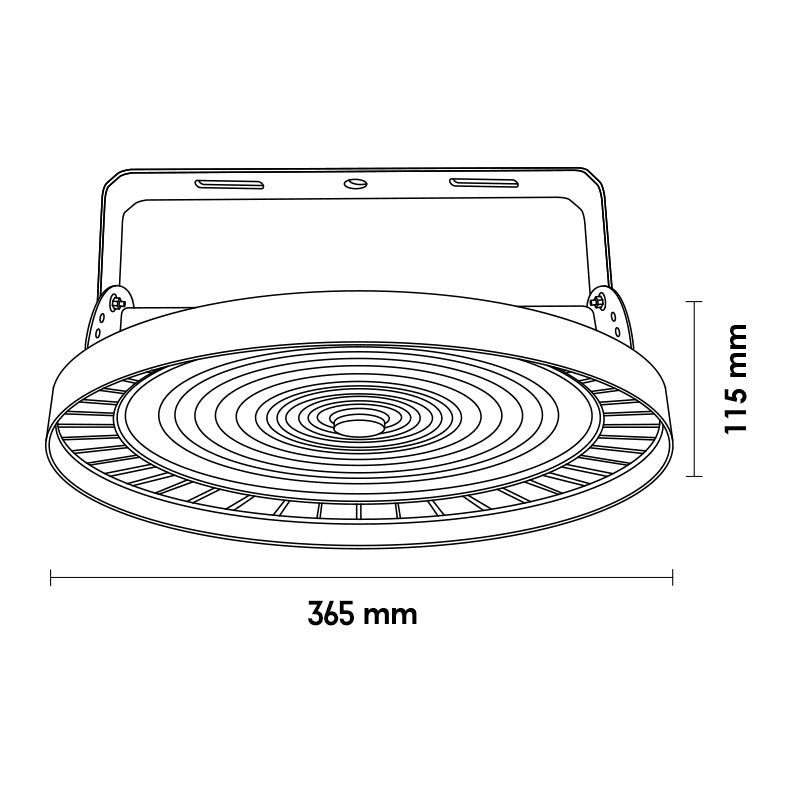 Campânula Ufo Led Inspire 200W 1-10V 4500K