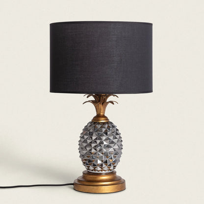 Samoa metal and fabric table lamp 