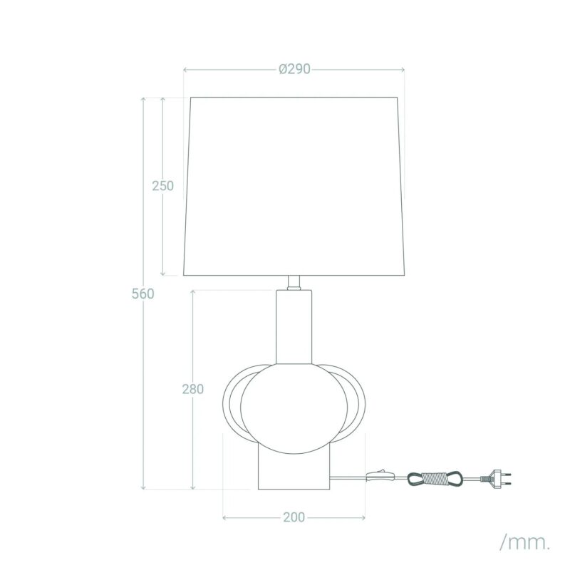 Candeeiro de Mesa Fumio