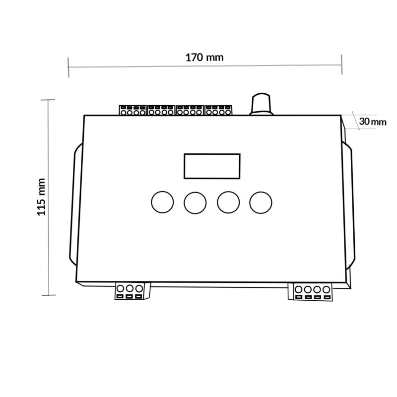 Controlador M-4000 p/ Fita LED Digital Ritt