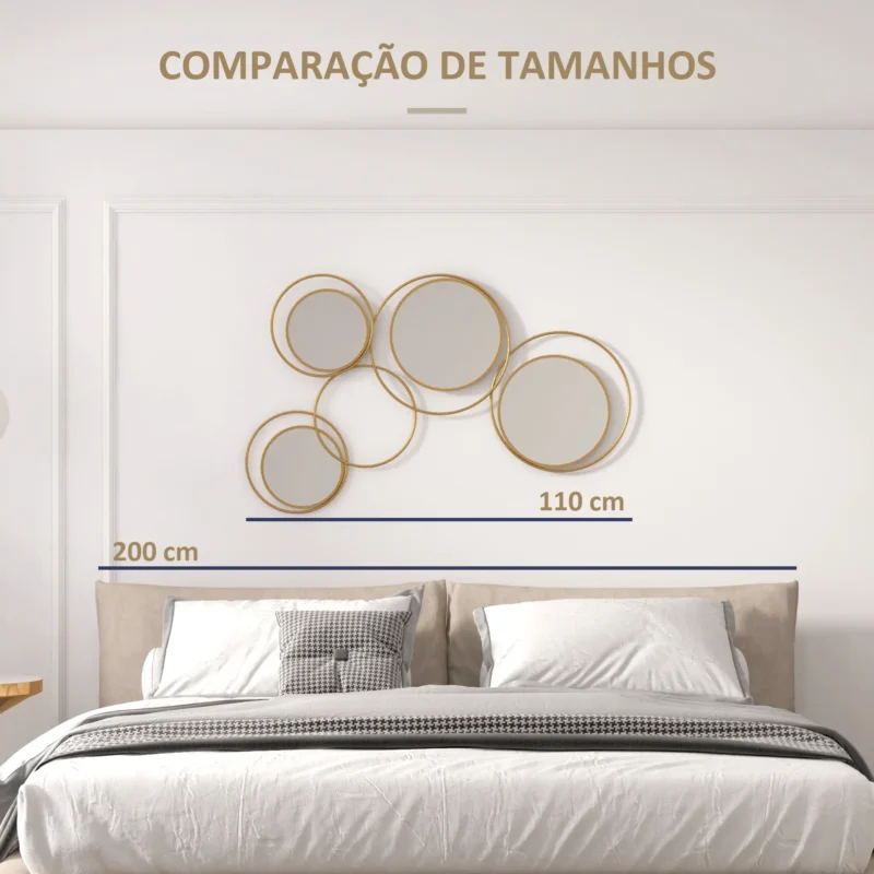 Espelhos Decorativos em Dourado