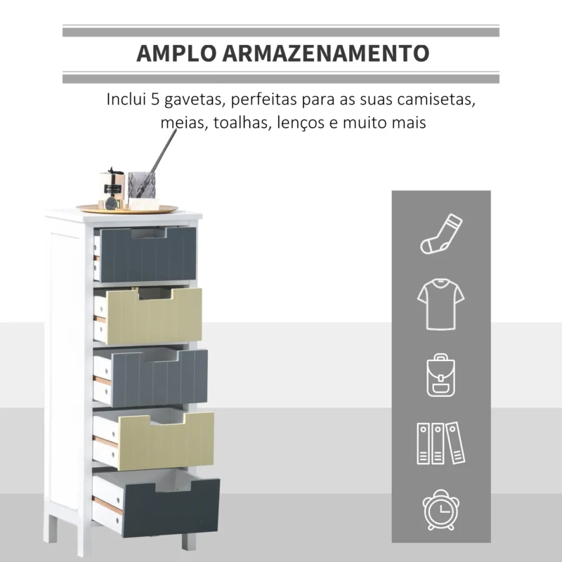 Cómoda de Armazenamento Multicor