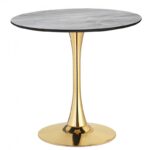 Mesa Tul em Dourado (90cms diâmetro)