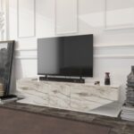 Móvel TV Violet em Mármore Branco 180cms