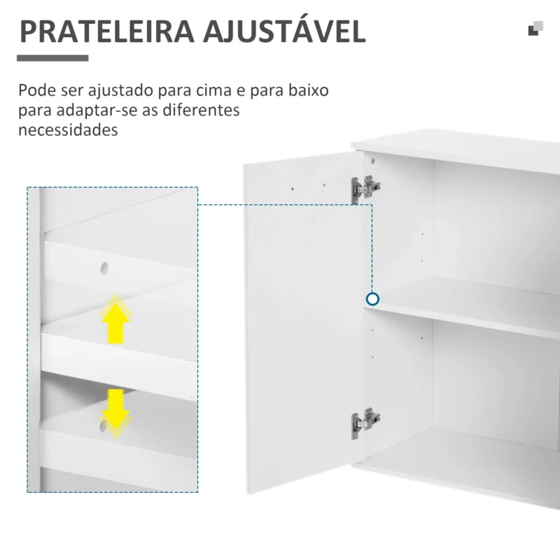 Aparador Amplo p/ Sala em Branco