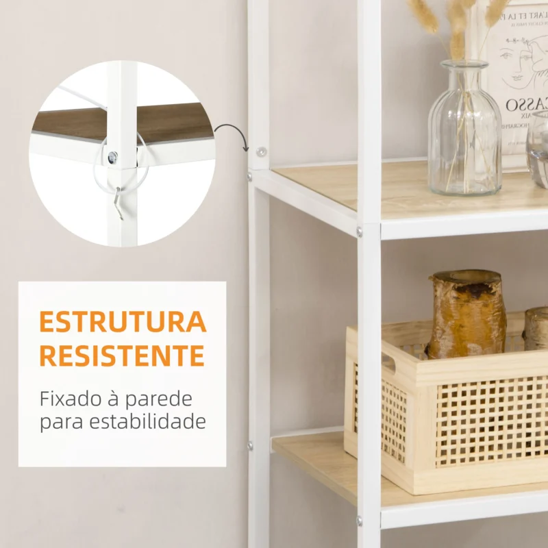 Estante c/ Estrutura de Aço em Branco