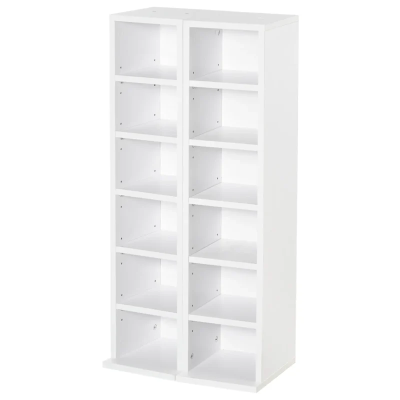 Conj. 2 Estantes p/ Livros/CDs/DVDs em Branco