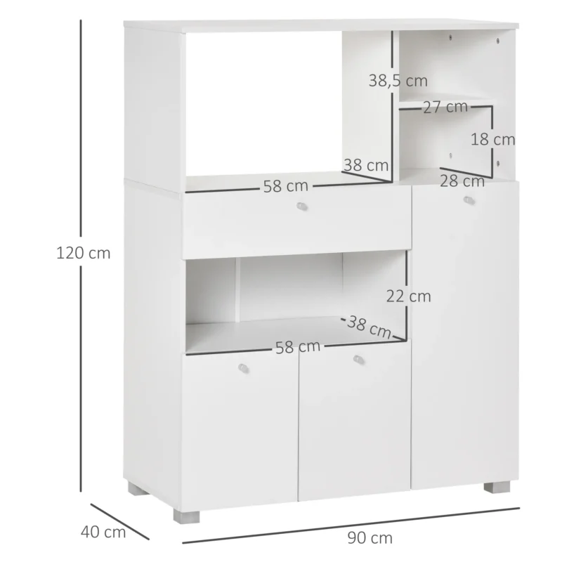 Aparador p/ Microondas em Branco