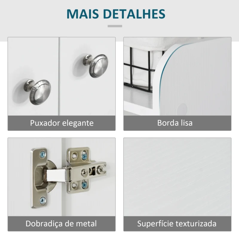 Sapateira c/ Portas e Prateleiras em Branco