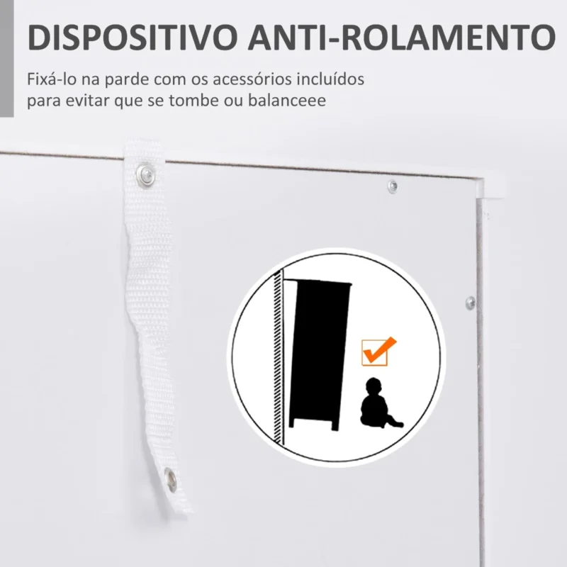 Armário Alto Auxiliar p/ WC em Branco