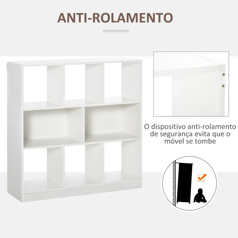 Estante c/ 8 Compartimentos em Branco