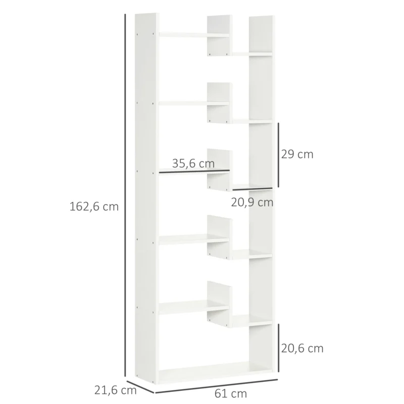 Estante p/ Livros de 6 Níveis em Branco